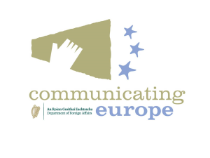 Department of Foreign Affairs Communicating Europe Initiative